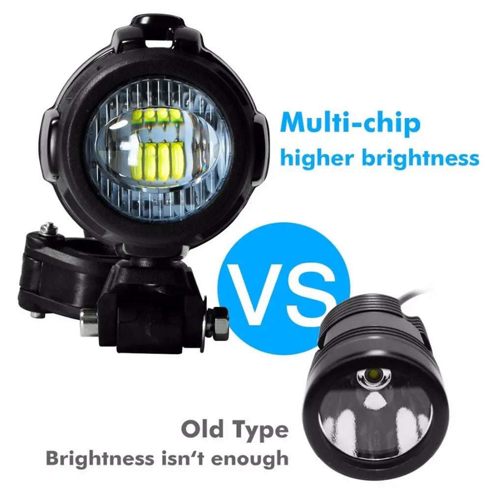 LED Auxiliary Fog / spot Lights BMW R1200GS R1250GS F800GS F850GS Adv Yellow