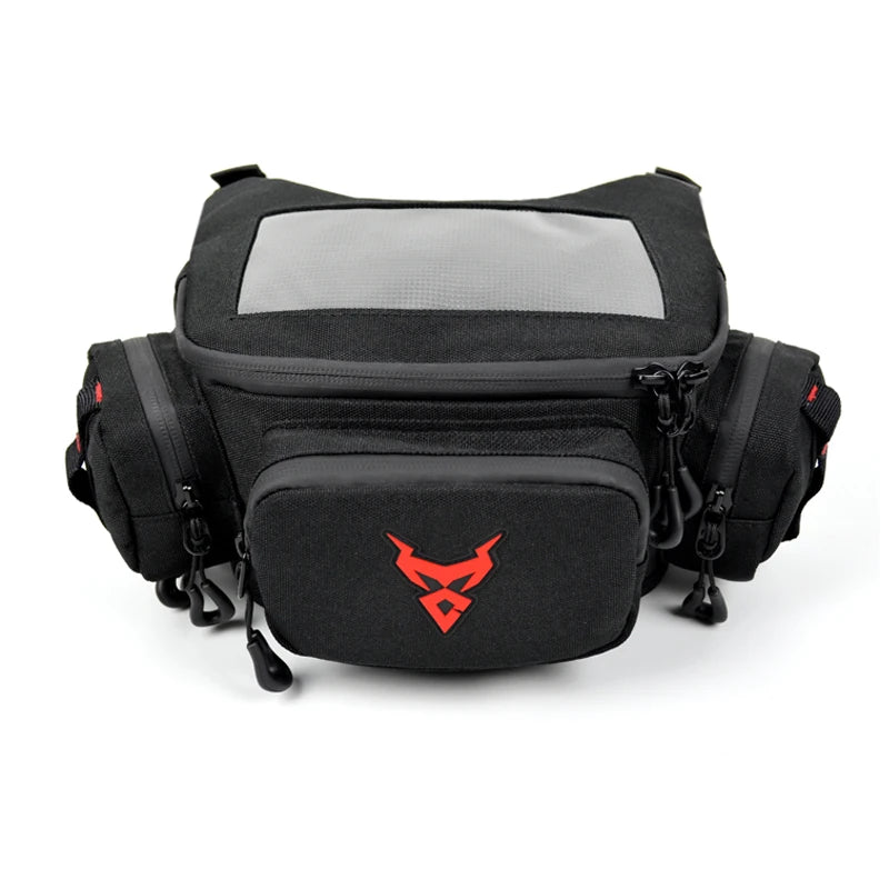 Waterproof Motorcycle Handlebar Bag Waist Bag with Touch Screen for GPS