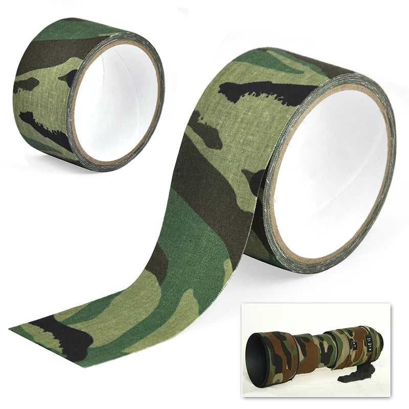 5M Self Adhesive Camo Tape Wrap Stealth Bandage for Hunting Camping Airsoft