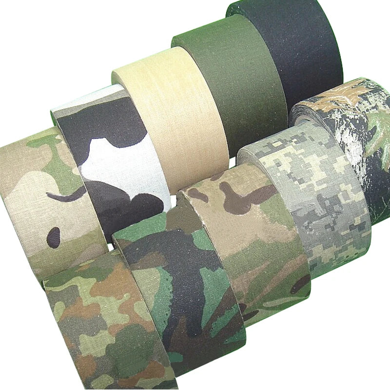 5M Self Adhesive Camo Tape Wrap Stealth Bandage for Hunting Camping Airsoft