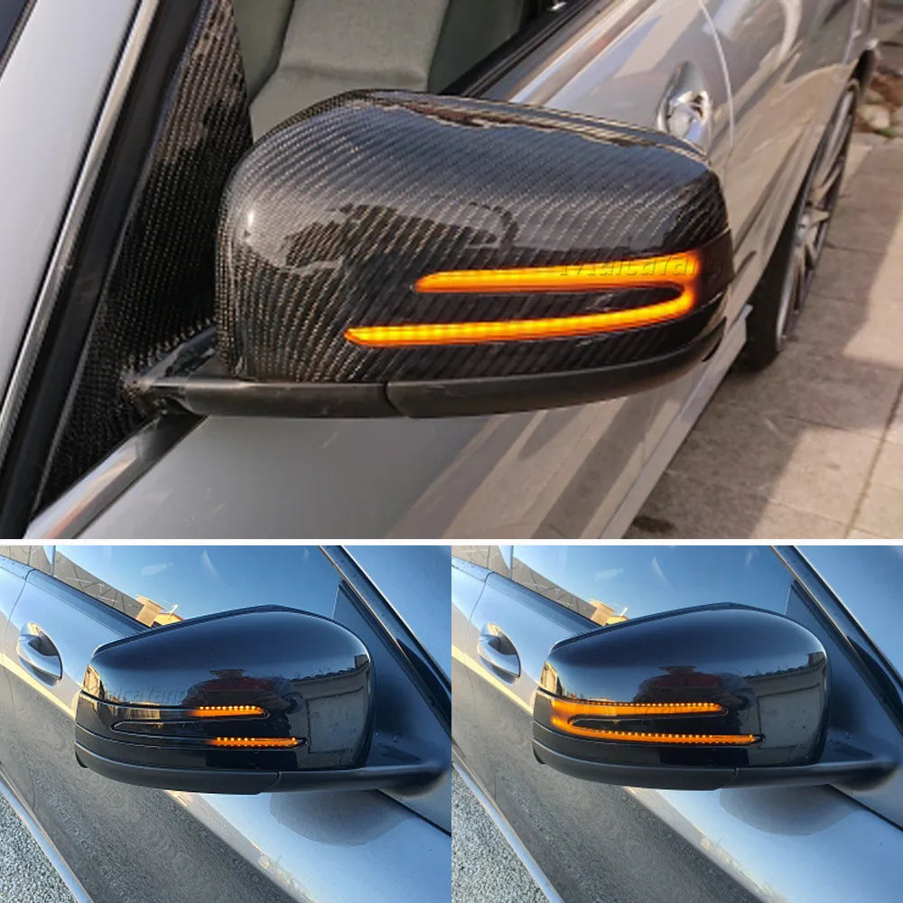 Dynamic LED Turn Signal Side Mirror Indicator for Mercedes W204 CLA A B C E GLA