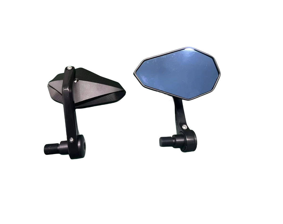 Pair Aluminium 7/8" Motorcycle Rearview Mirrors for Handlebar Universal + Yamaha
