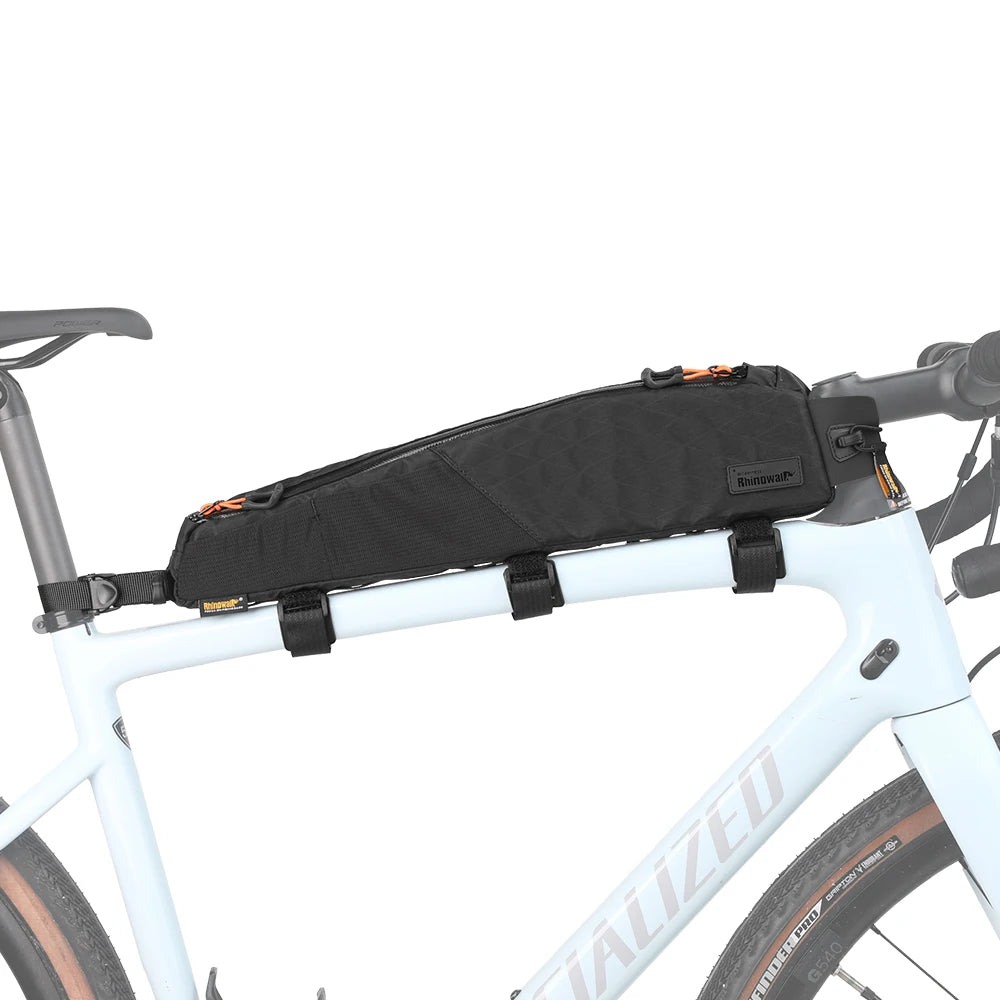 Rhinowalk 2.1L Waterproof Bike Top Tube Bag MTB Gravel Frame Storage Pouch