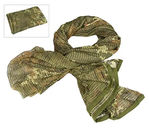 Airsoft Camo Sniper Scarf Veil Neck Wrap Tactical Nature Paintball Shemagh