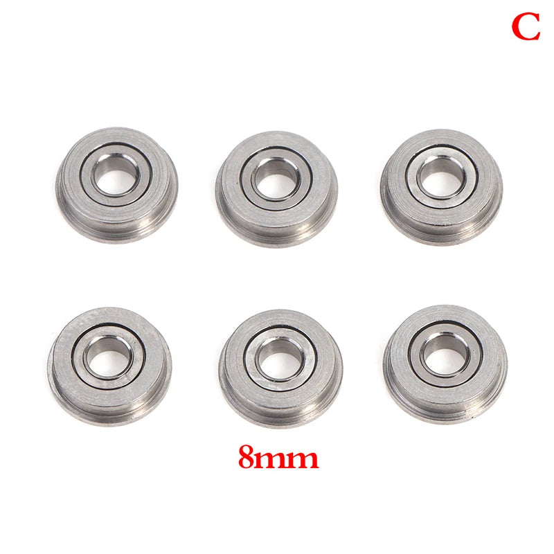 6Pcs Bearing Steel Gear Shim Set for Airsoft Gel Paintball- 6mm/7mm/8mm
