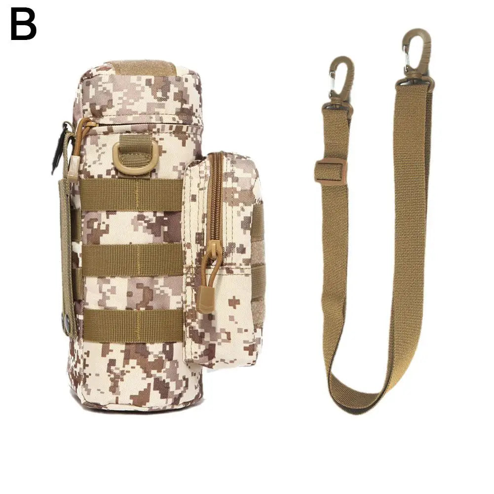 Molle Water Bottle Holder Bag Hydration Carrier Pouch with Strap 32oz Nylon