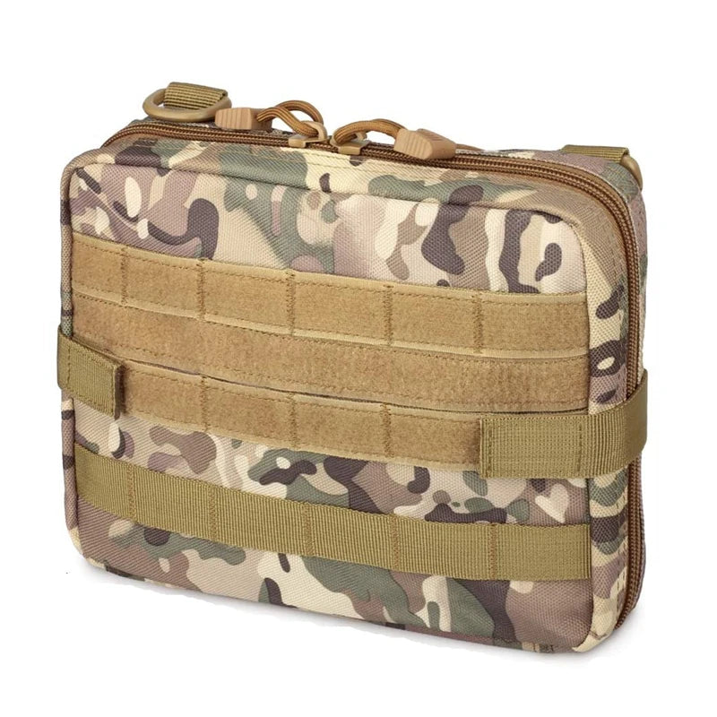 Tactical MOLLE Admin Pouch 1000D Nylon Utility Bag Map Pocket EDC CS