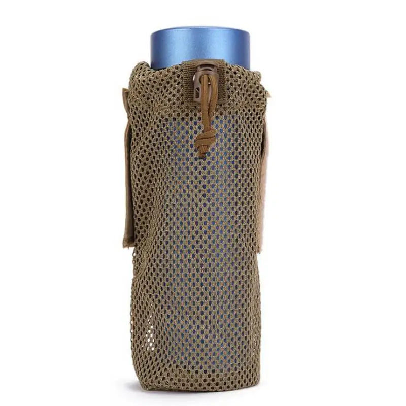 Tactical Molle Water Bottle Pouch Outdoor Mesh Holder Bag Hiking Cycle Backpack