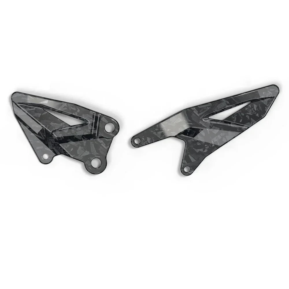 Yamaha R1 R1M 2015-2024 Carbon look Foot Pedal Heel Guard Plates Decoration Set