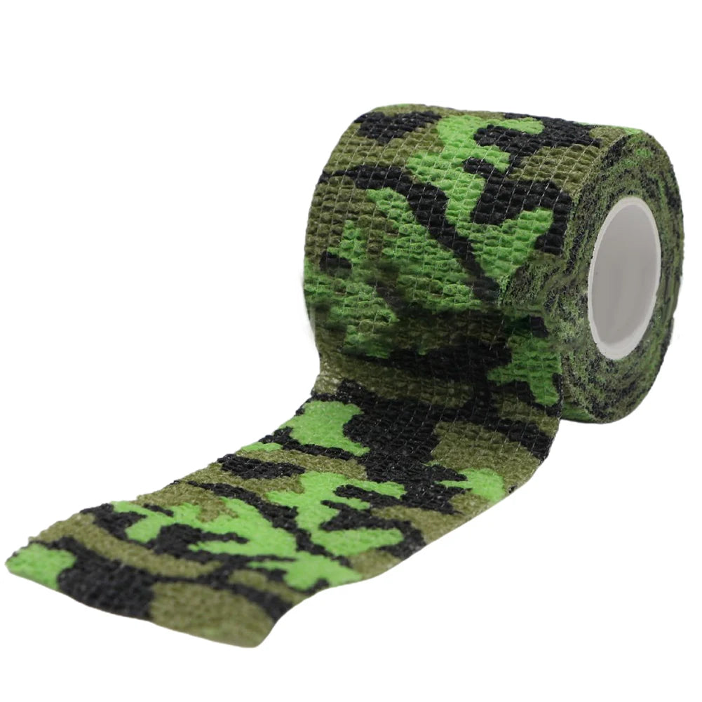1pc Camouflage Invisible Tape Camo Form Self-Cling Wrap for Hunting Outdoor Gear