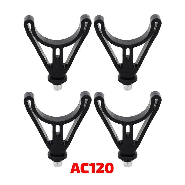 Hirisi 4 Pieces Carp Fishing Rod Rest Head for Bank Sticks & Buzz Bar
