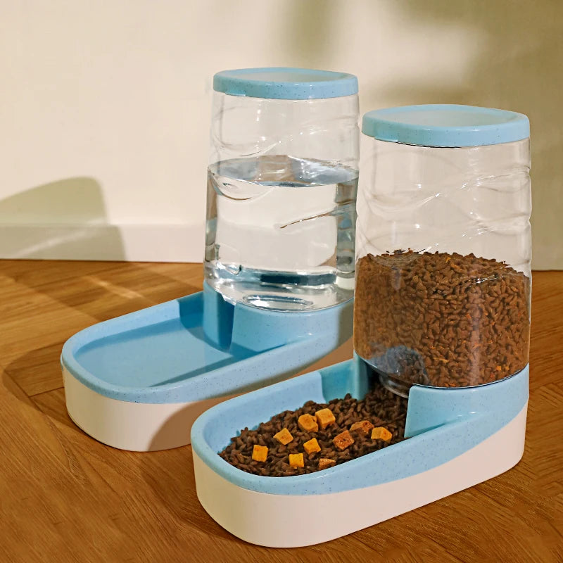 Automatic Pet Feeder & Water Dispenser – Large Capacity Food & Drink Bowl for Cats & Dogs