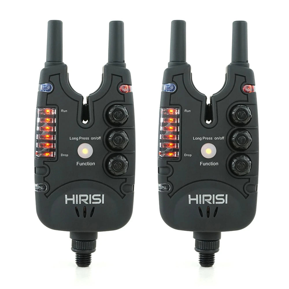Hirisi Carp Fishing Bite Alarm B150 with LED Light Tone Volume Sensitivity