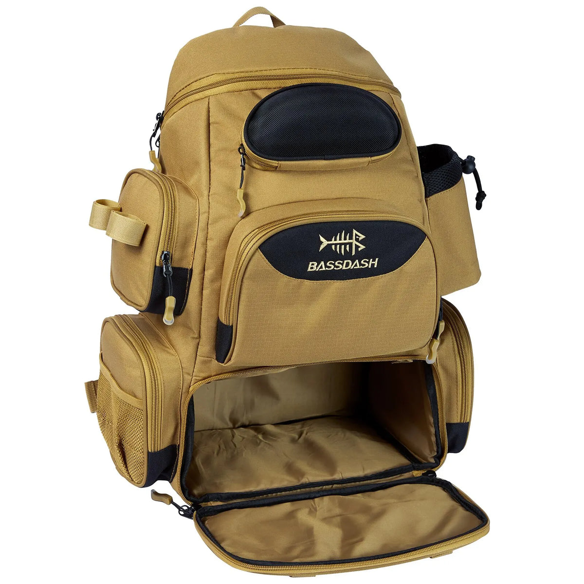 Bassdash Fishing Tackle Backpack - Lightweight Tactical Gear Bag 600D Polyester