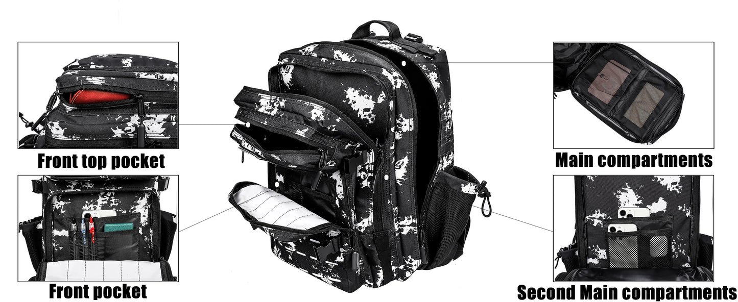 25L 35L 45L Backpack Tactical Gym Fitness Sports Travel Daypack Bag Molle
