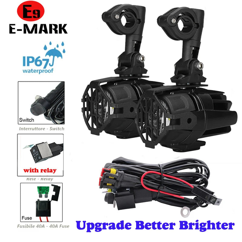 LED Fog / spot Lights for BMW R1200GS R1250GS F800GS F850GS Adventure