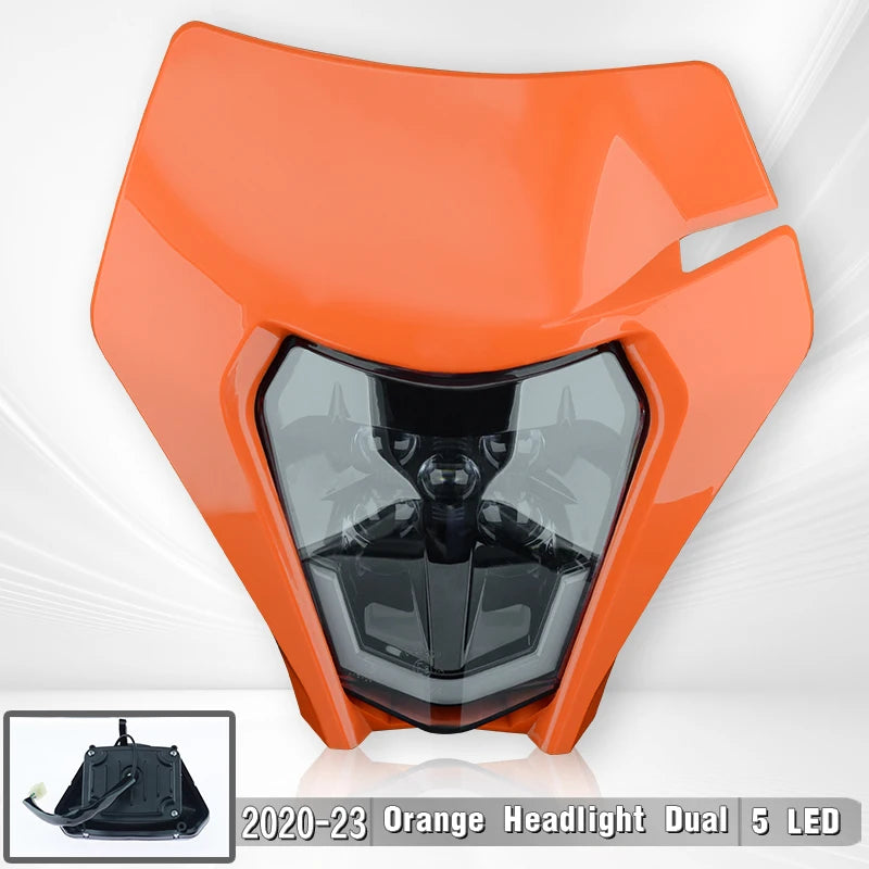 LED Headlight Plate for KTM EXC XC SX 125/250/300/450 Supermoto Enduro Bikes