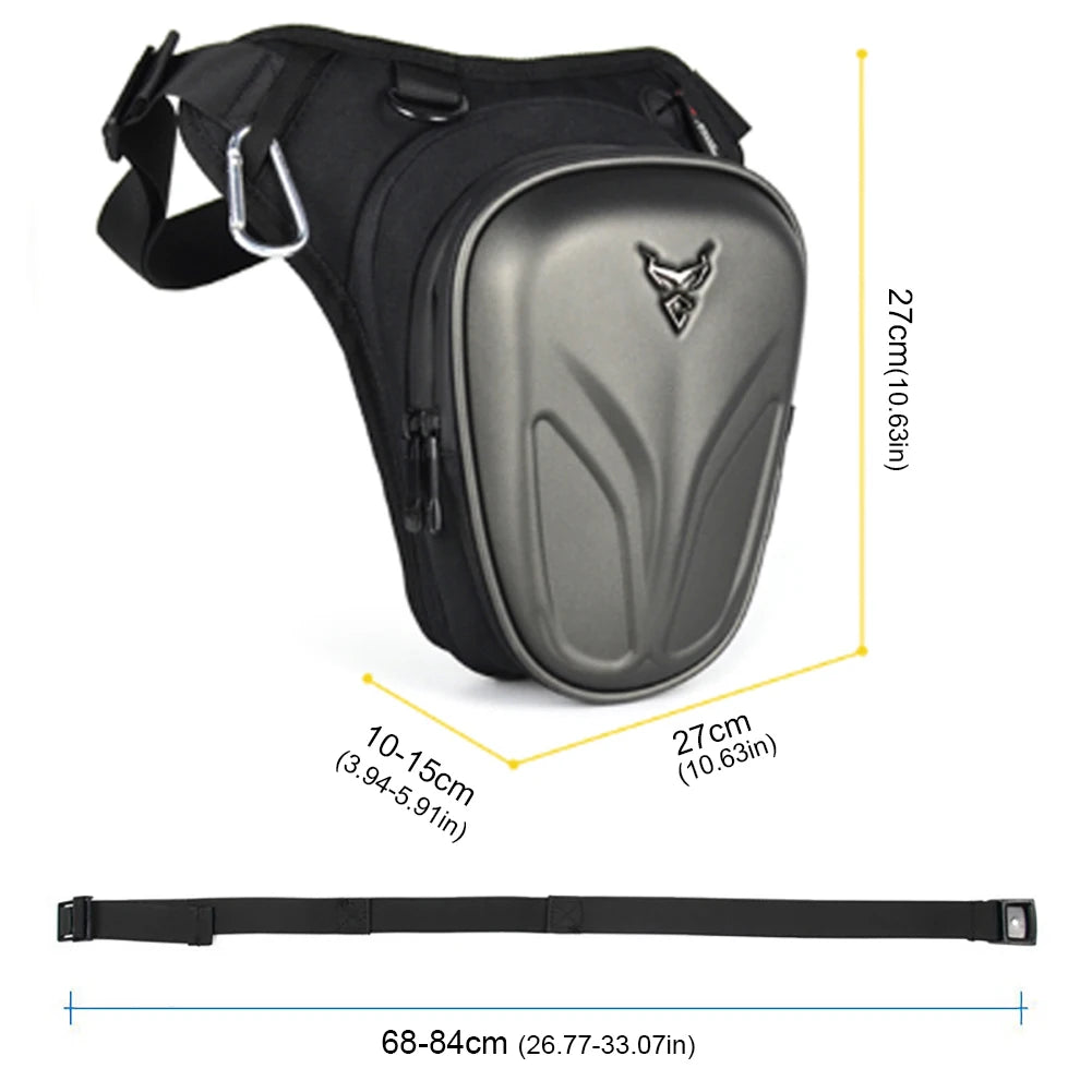 Motorcycle Drop Leg Bag – Waterproof Hip Bum Pack Thigh Belt for Outdoor Riding