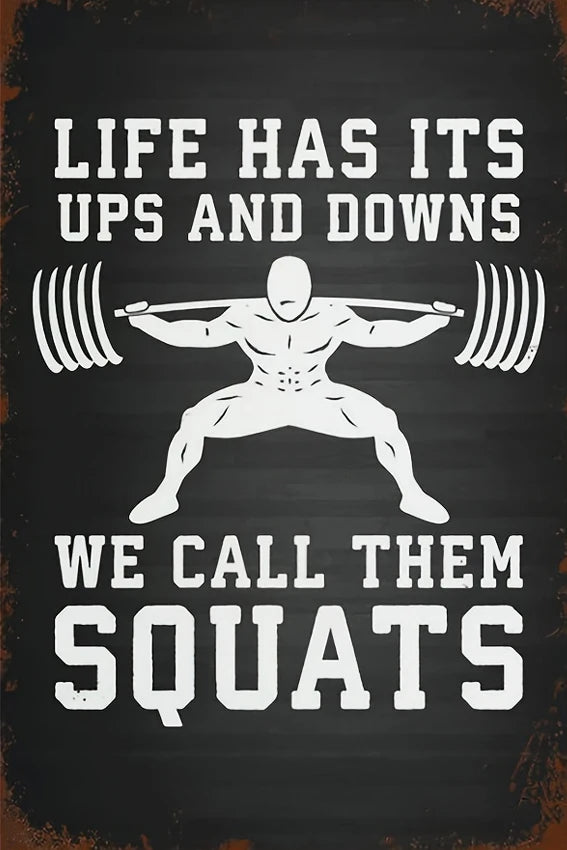 Gym Metal Sign – Interesting Wall Decoration for Room, Bar, Garage, or Cafe