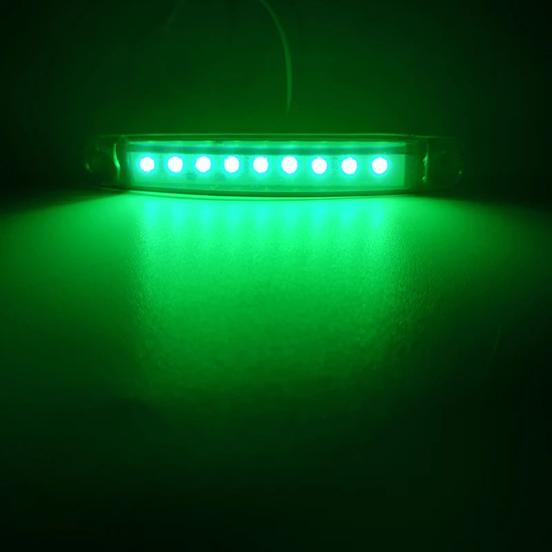 10PCS LED Trailer Side Marker Light 12V/24V Truck Lorry Indicator Lamp 9 SMD