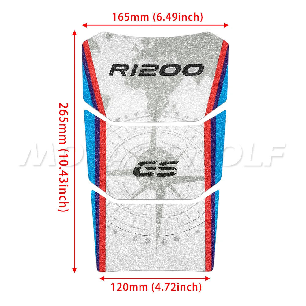 BMW R1250GS R1200GS Adventure Tank Pad Protector Resin Sticker Decals 2014-2023