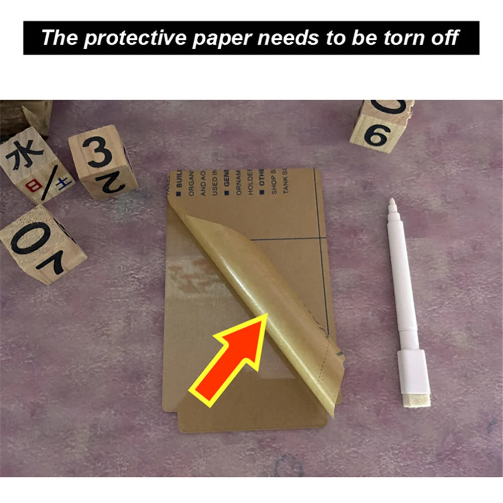 Transparent USB LED Night Light Erasable Write Message Board Notes Desktop