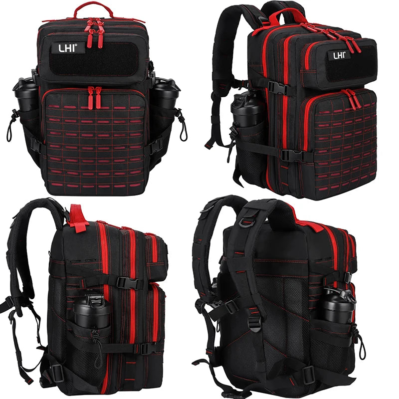 25L 35L 45L Backpack Tactical Gym Fitness Sports Travel Daypack Bag Molle