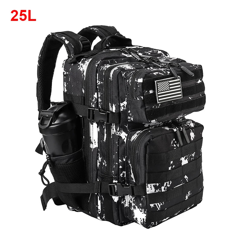 25L 35L 45L Backpack Tactical Gym Fitness Sports Travel Daypack Bag Molle