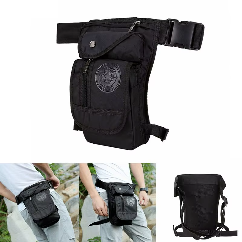 Motorcycle Leg Drop Bag Waterproof Thigh Hip Pouch Tactical Travel Pack waist