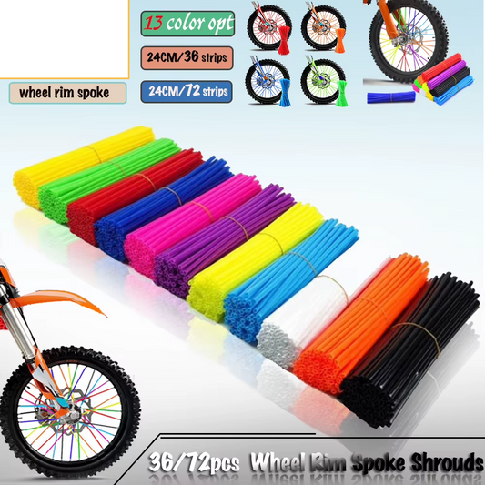 Universal Motocross Wheel Spoke Skins Covers KTM Honda Yamaha Kawasaki 36/72