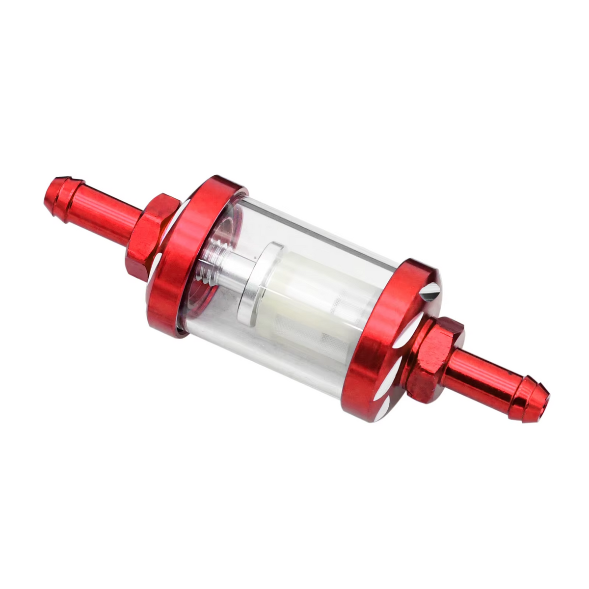Motorcycle 8mm CNC Fuel Filter Glass Hose Kit ATV Dirt Bike Universal