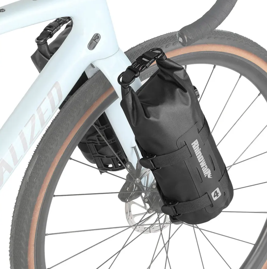 Rhinowalk 4L/7L Waterproof Bike Fork Bag Cage Mount Front Rack MTB RoadTour