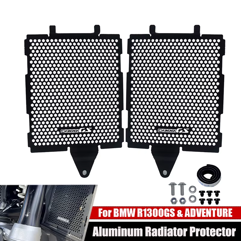 R1300GS Radiator Grille Guard Protector, BMW R1300GS / Adventure 2023-2025 Black
