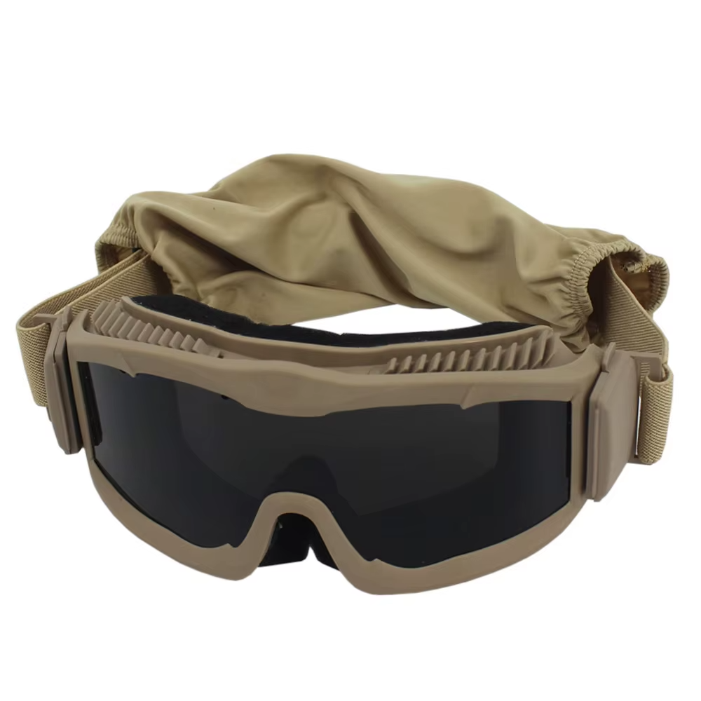 Tactical Airsoft Paintball Goggles Anti-Fog UV Protection with 3 Lenses for Outdoor