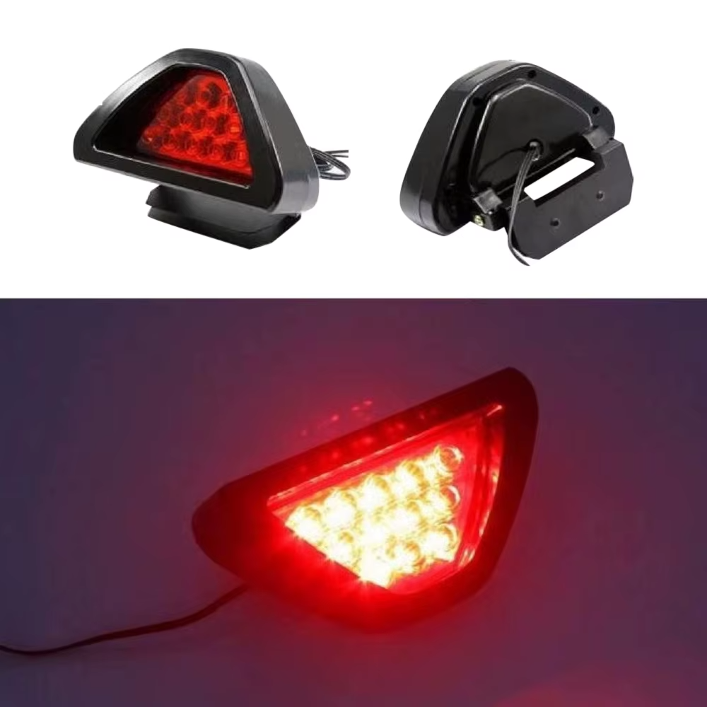 1pcs Universal F1 Style Red LED Brake Light, 12 LED Rear Tail Stop Safety Lamp