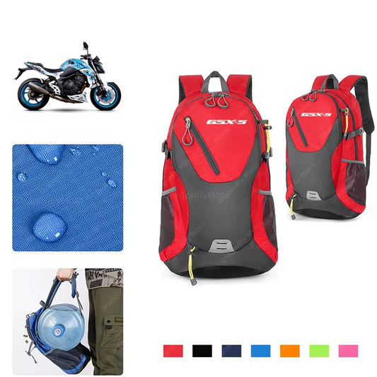 Backpack Suzuki GSX-S750 GSX-S1000 Motorcycle Travel Riding Touring Bag Gift
