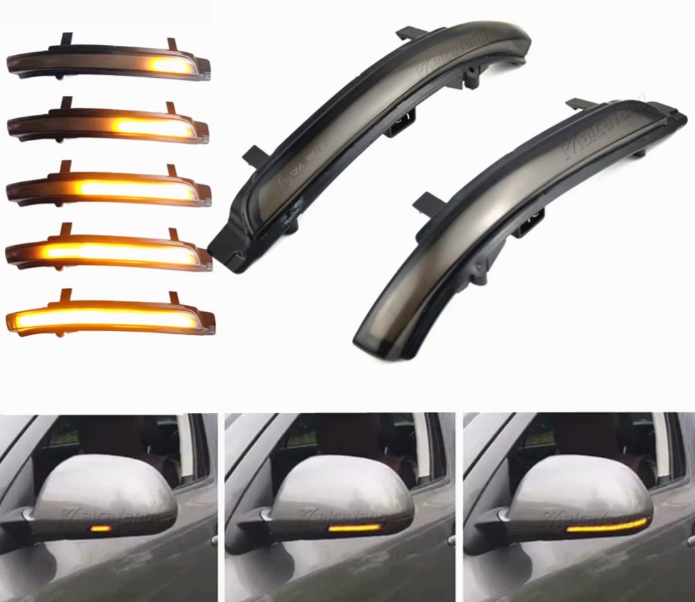Dynamic LED Turn Signal Blinker Mirror Flasher for Skoda Octavia Superb 2008-2014