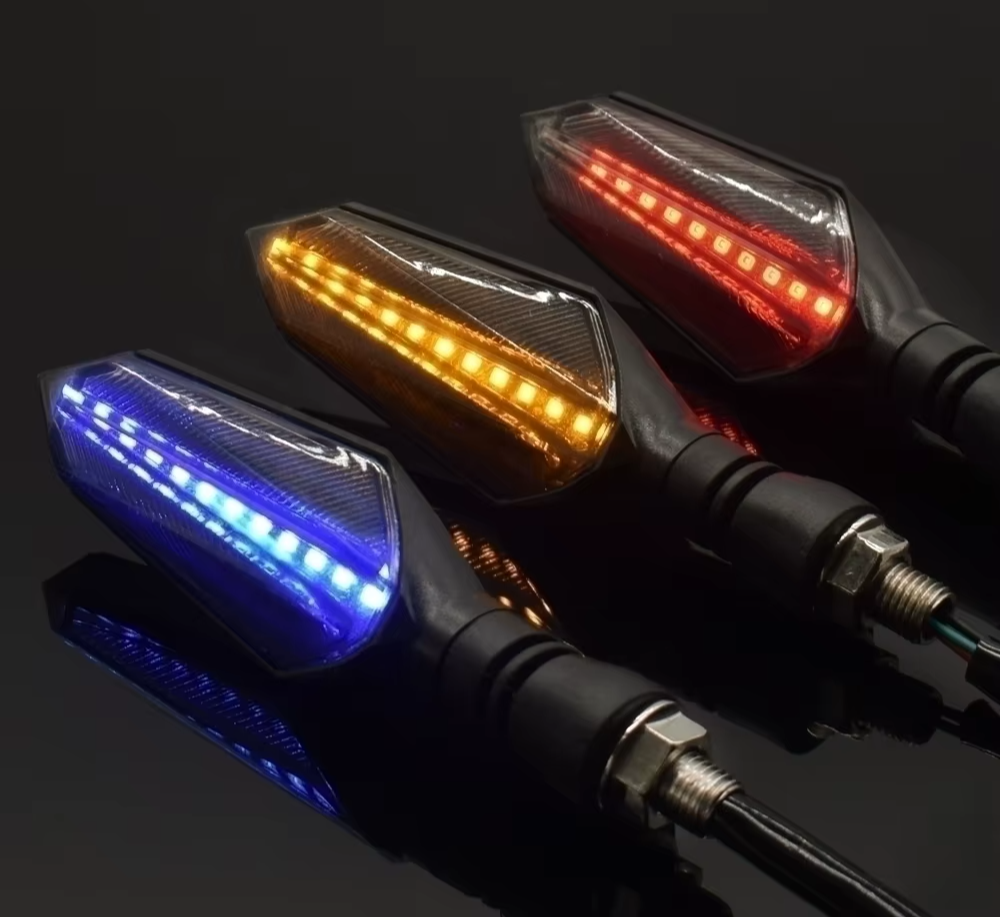 Universal Motorcycle LED Turn Signal Sequential Flowing Flash Indicator Lights