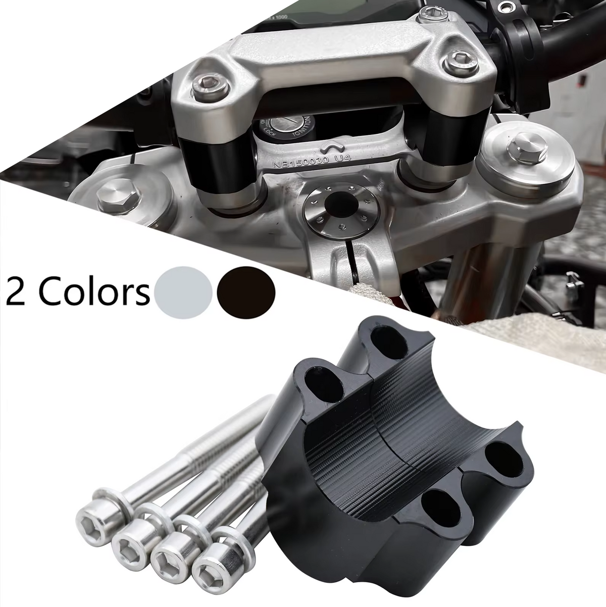 Universal 30mm Handlebar Riser for 28mm (1 1/8") 22mm (7/8") Bars