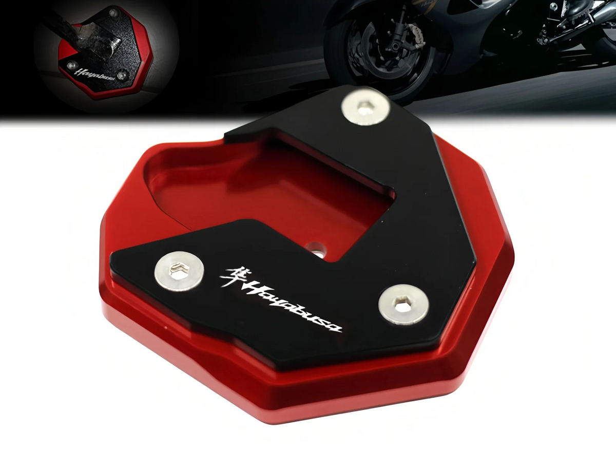 Suzuki Hayabusa GSX1300R 2007–2021 Kickstand CNC Side Stand Pad Extension
