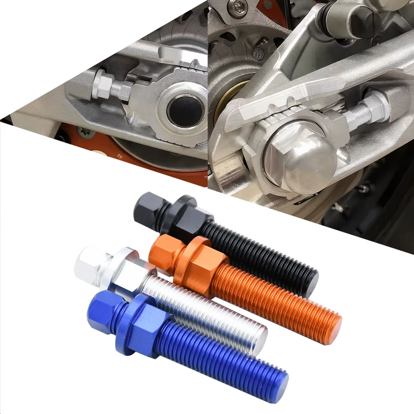 M10 CNC Rear Axle Chain Adjuster Bolt Husqvarna 125-701 KTM 2014-2023