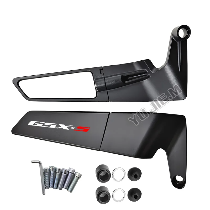 Suzuki GSX-S750 GSX-S1000 GSR750 CNC Rearview Mirrors Fixed Wing 2011-2026
