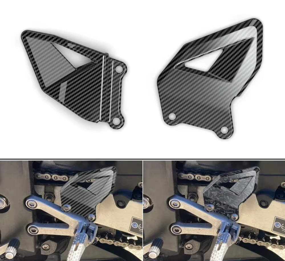 Honda CBR600RR 2003-2024 Carbon Foot Pedal Heel Guard Plates