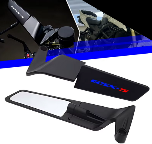 Suzuki GSX-S750 GSX-S1000 GSR750 CNC Rearview Mirrors Fixed Wing 2011-2026