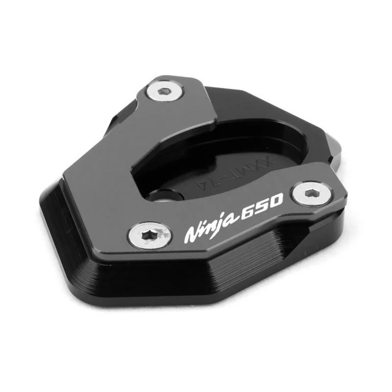 Kawasaki ER6N ER6F NINJA 650 Kickstand Pad CNC Side Stand Extender 2011–2020