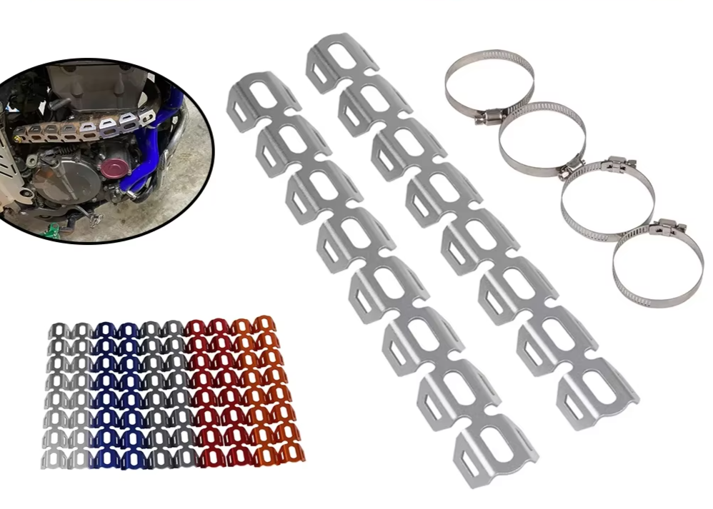 Universal Exhaust Heat Shield Pipe Cover Guard BMW Yamaha Honda Kawasaki Suzuki