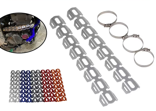 Universal Exhaust Heat Shield Pipe Cover Guard BMW Yamaha Honda Kawasaki Suzuki