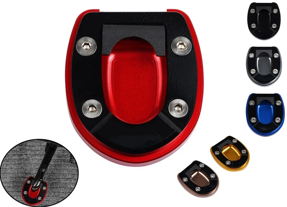 CNC Kickstand Foot Pad Extension For Vespa GTS 300 250 2013-2024