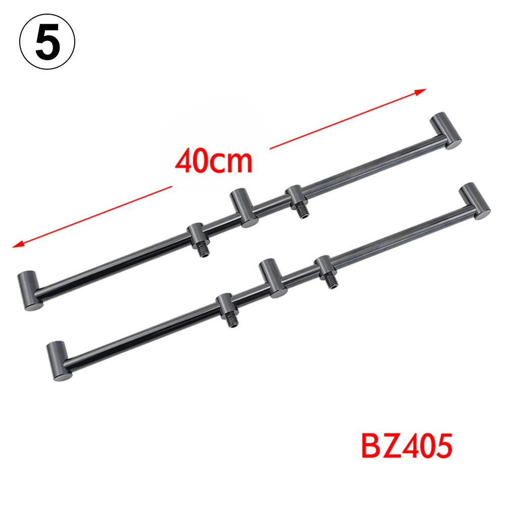 Carp Fishing Buzz Bars 20cm 30cm for 2 Rods Rod Pod Holder Black Buzzer Bar