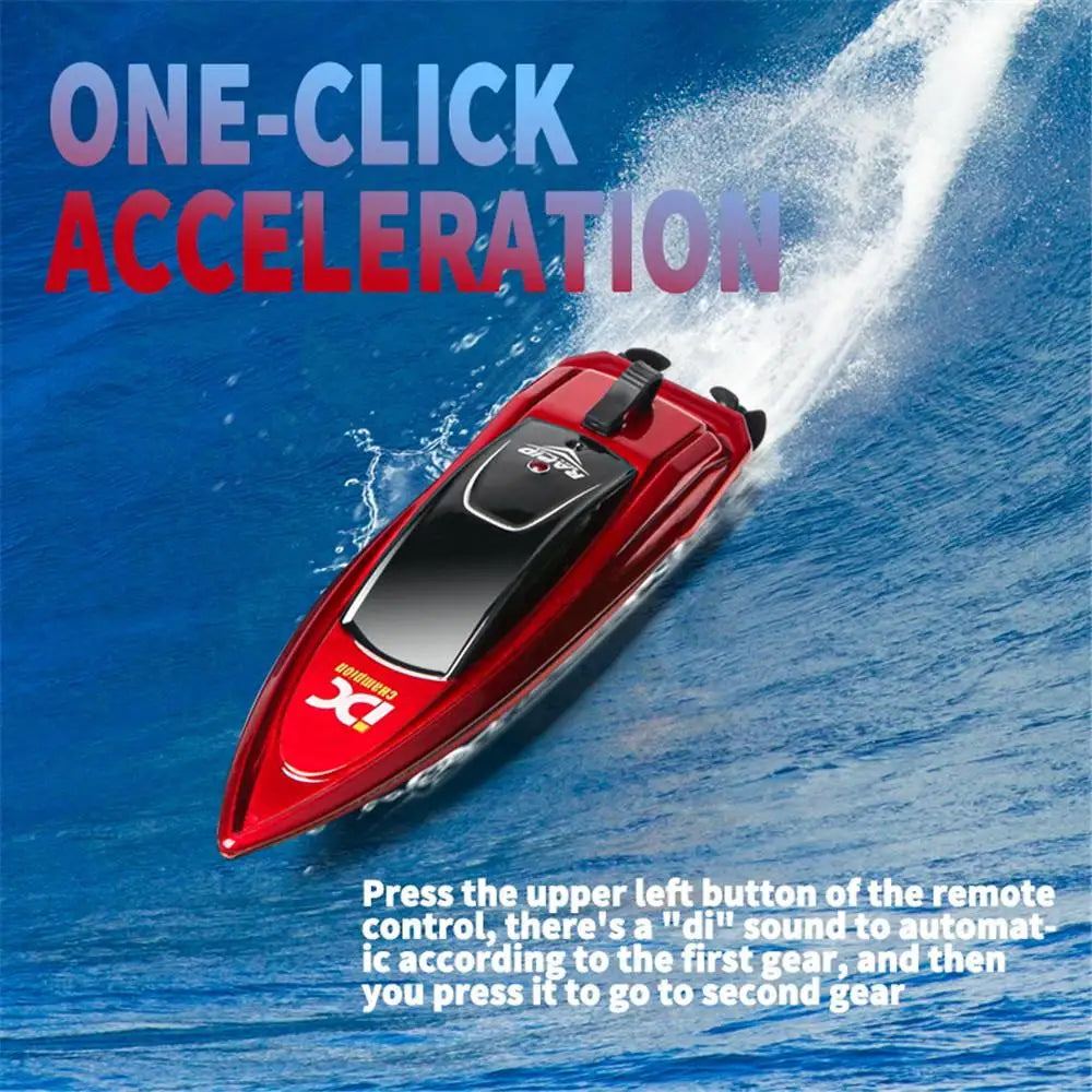 Mini 2.4GHz RC Palm Boat, Bath, sink, Pool Toy, 15min charge, dual prop